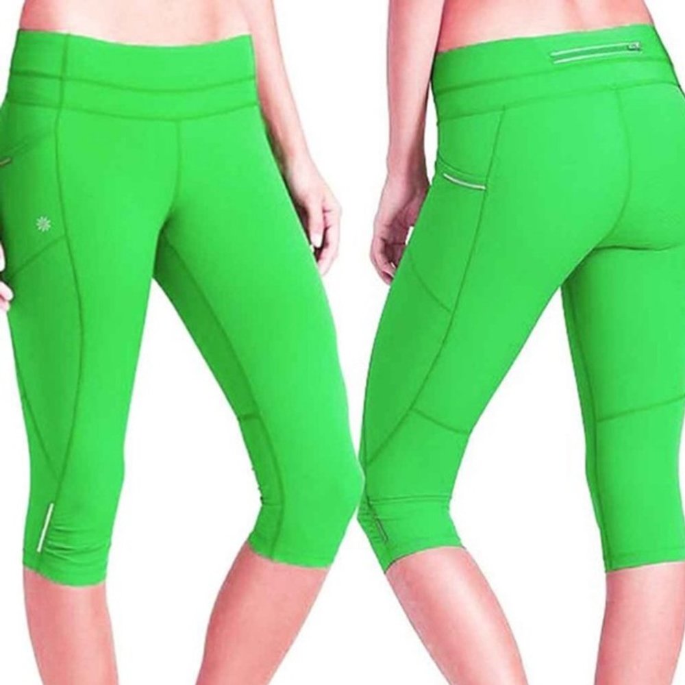 Athleta Be Free Knickers Lime Green Size XS
